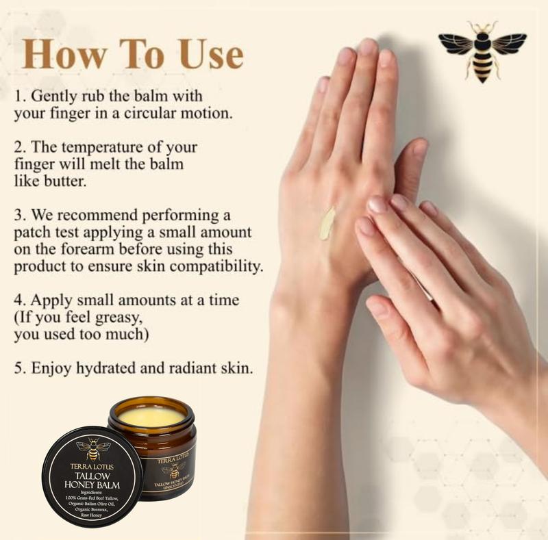Bálsamo de Sebo de Res con Miel Cruda Terra Lotus