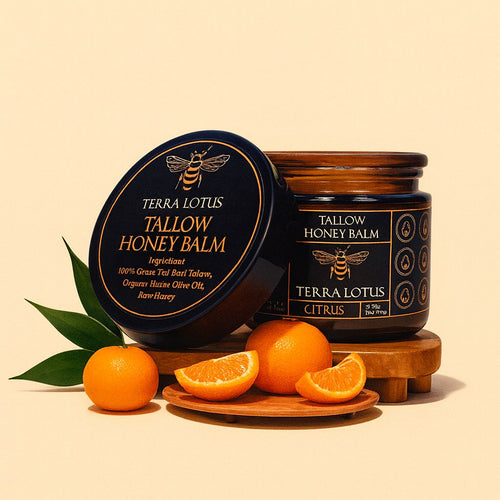Bálsamo de Sebo de Res con Miel Cruda Terra Lotus