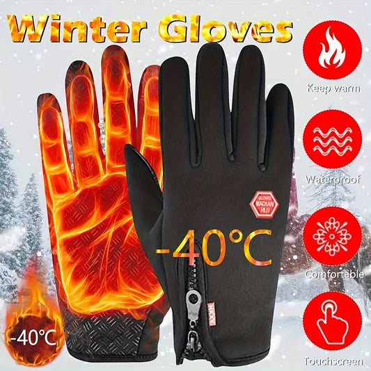 Final 3 hours 60% off🔥🎁Windproof Touchscreen Winter Gloves – Thermal Warmth for Men & Women