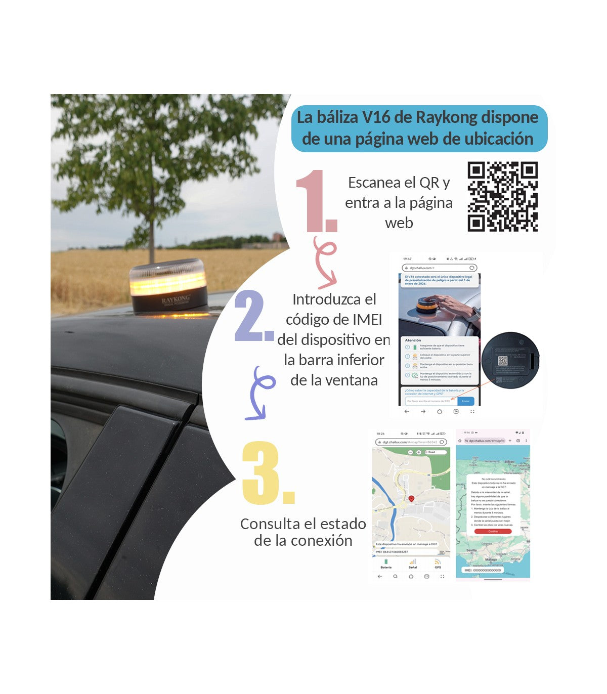 Baliza V16 |Luz Emergencia Coche Homologado DGT