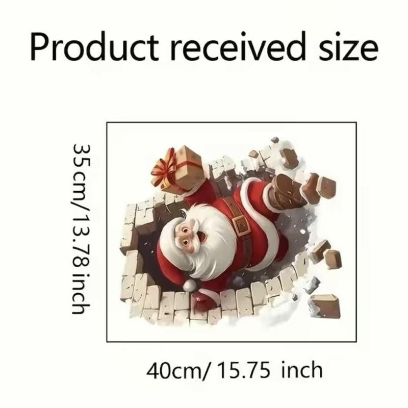 Early Christmas Sale 50%🎄🎅3D Santa Breakthrough Wall Decals